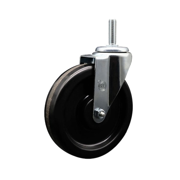 6 Inch Phenolic Wheel Swivel 34 Inch Threaded Stem Caster Service Caster